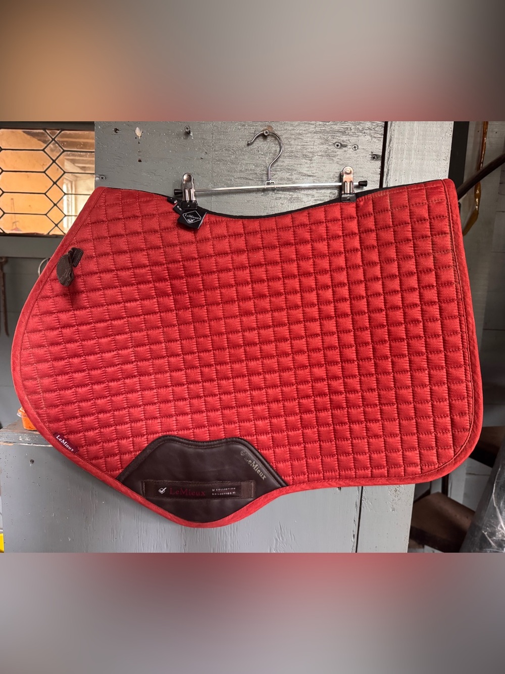 Lemieux English saddle pad orange/rust Large CC